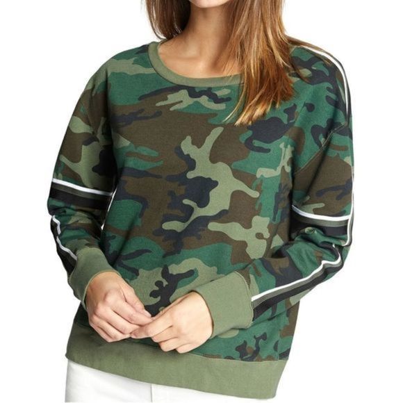 SANCTUARY Backtrack Camo Sweatshirt‎ - Picture 1 of 5